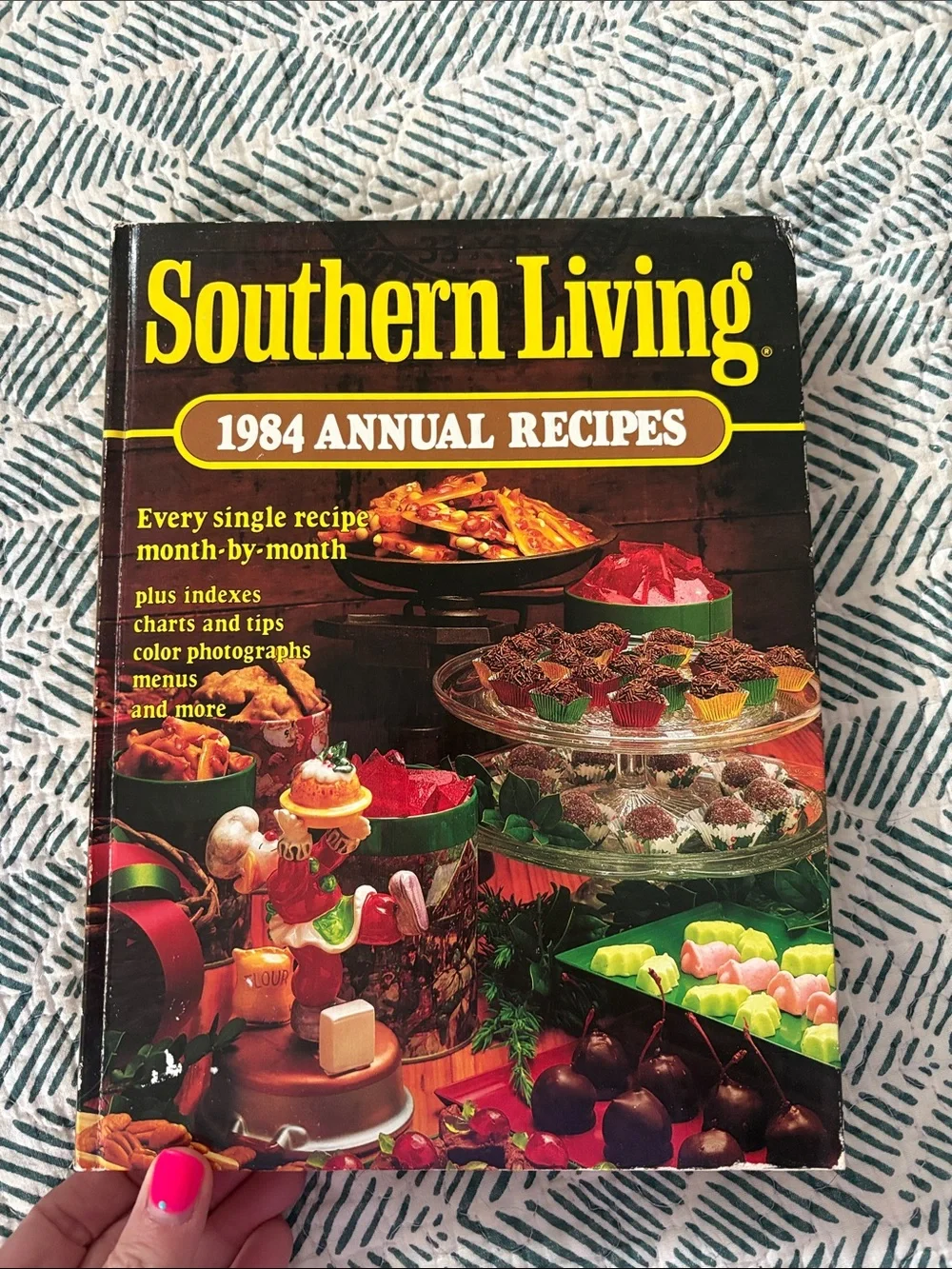 1984 and 1985.Southern Living Annual Recipes Pair — Brown & Green Covers